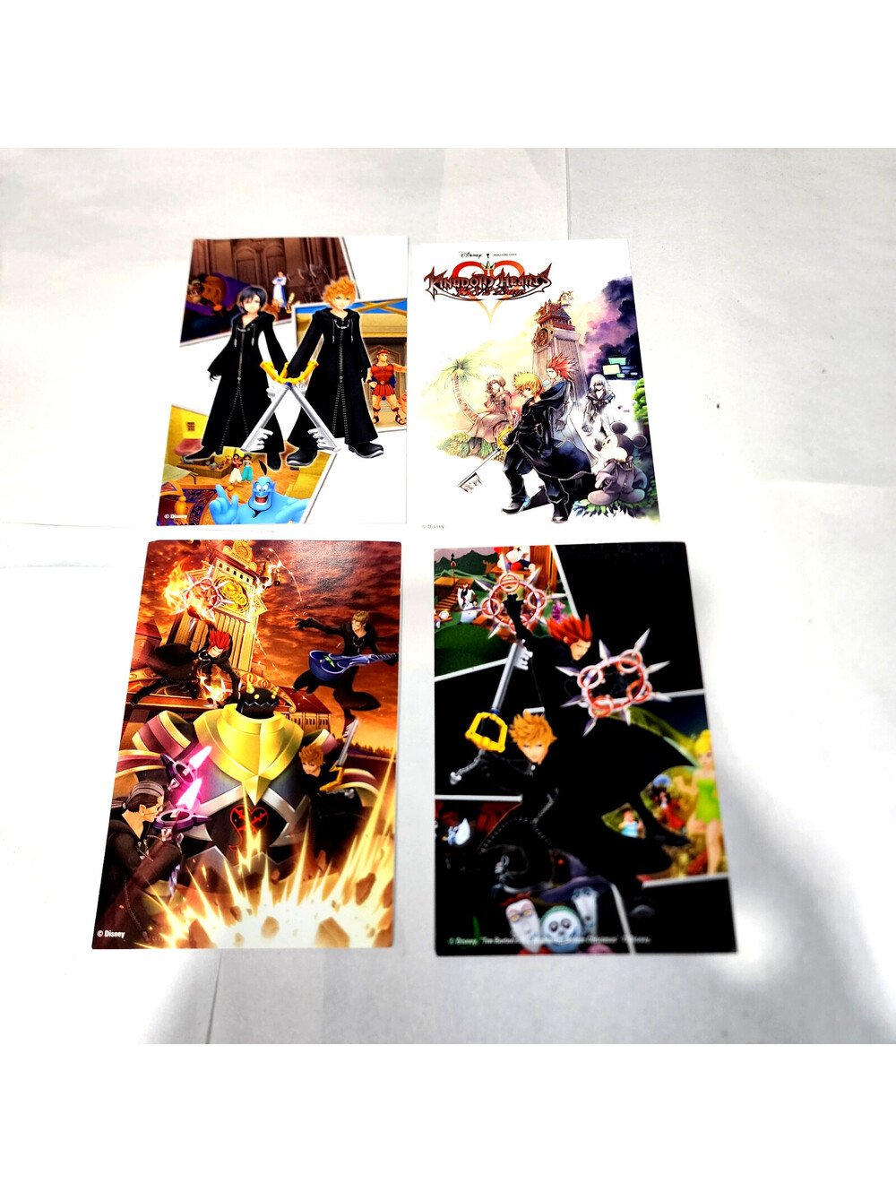 Vintage 2009 GameStop Kingdom Hearts 358/2 Days Pre Promo Postcard Set 4 Mint